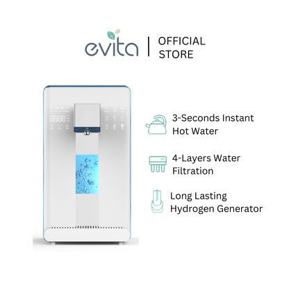 EVITA W19 PuraStream Table Top Water Purifier - Hydrogen Generator / Reverse Osmosis