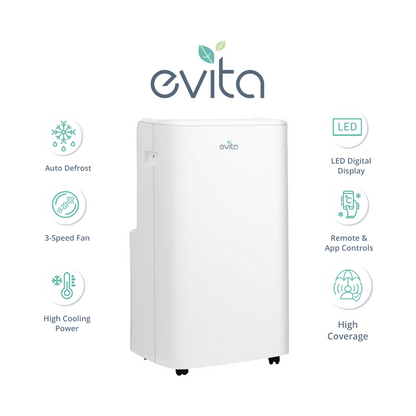 EVITA EPAC 312W 12K BTU SMART PORTABLE AIR CONDITIONER WITH WIFI AND SMART HOME APP CONTROL