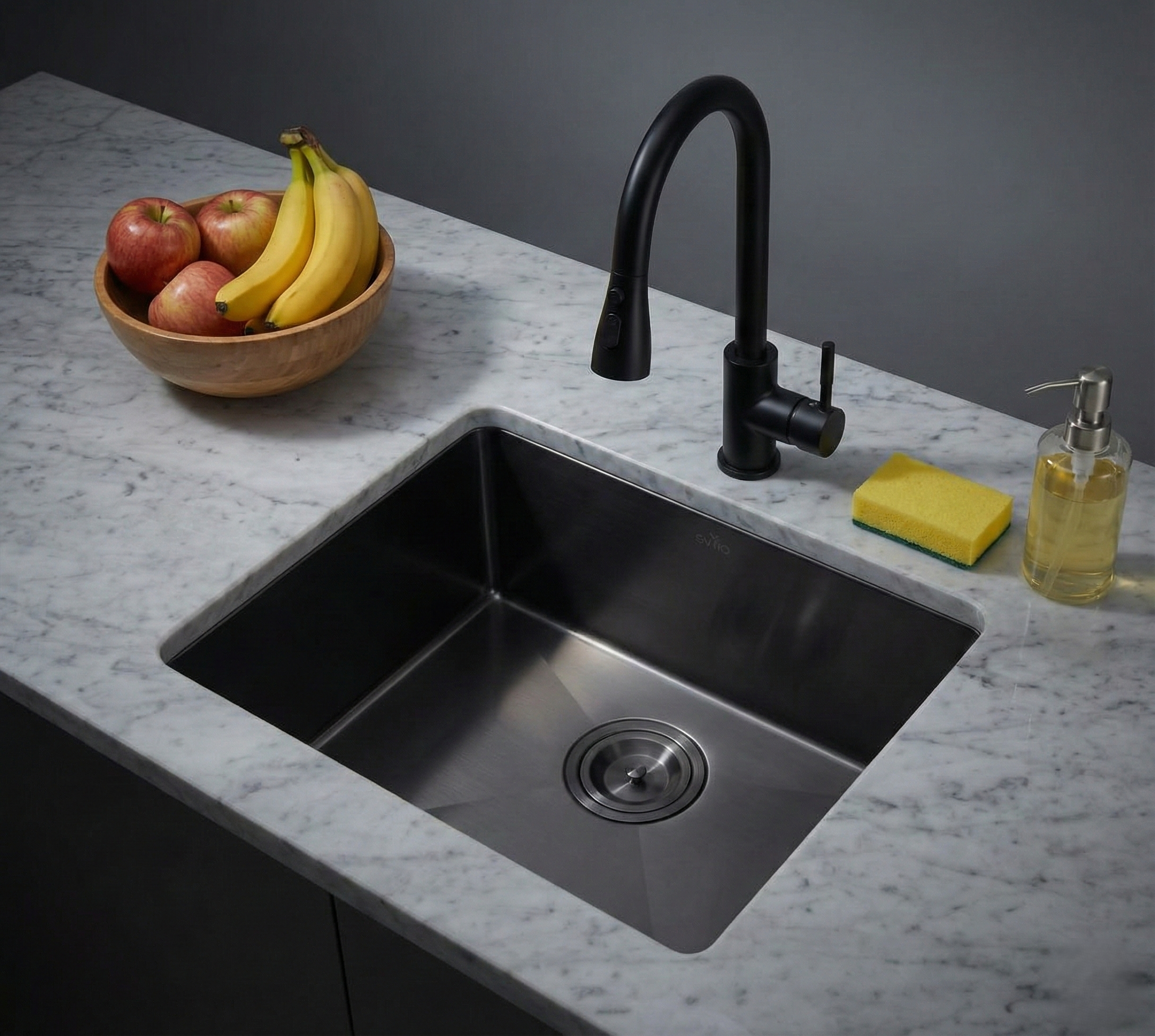 EVITA EKS-SU38 | 380mm Undermount Single Bowl Kitchen Sink
