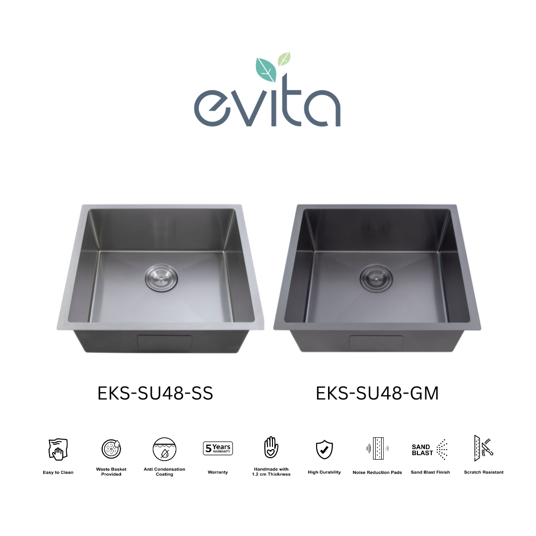 EVITA EKS-SU48-SS/EKS-SU48-GM SUS316 单碗船用级厨房水槽