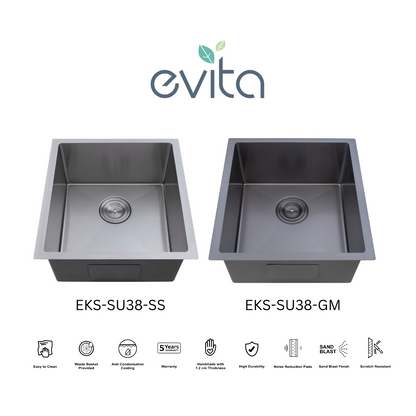 EVITA EKS-SU38-SS/EKS-SU38-GM SUS316 单碗船用级厨房水槽